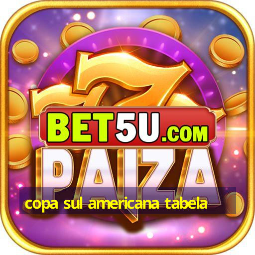 copa sul americana tabela